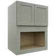 Fabuwood Galaxy Pistachio Green MC303921 Wall Microwave Cabinet, Front View