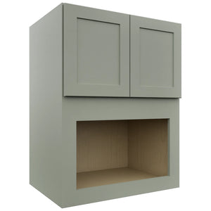 Fabuwood Galaxy Pistachio Green MC303921 Wall Microwave Cabinet, Front View