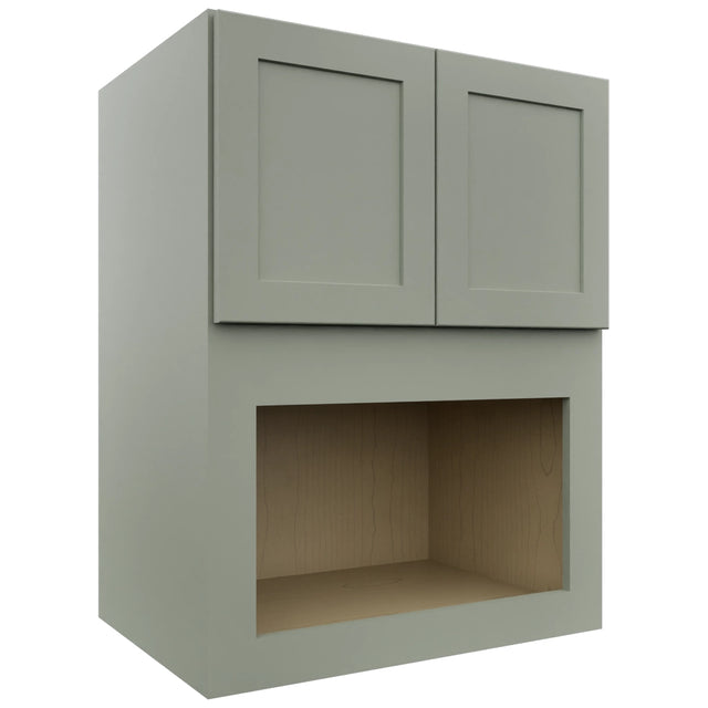 Fabuwood Galaxy Pistachio Green MC303921 Wall Microwave Cabinet, Front View