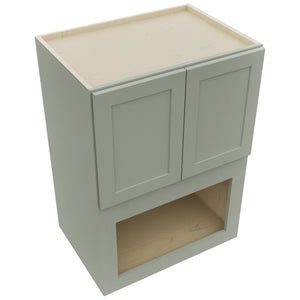 Fabuwood Galaxy Pistachio Green MC304221 Wall Microwave Cabinet, Top View