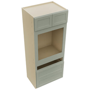 Fabuwood Galaxy Pistachio Green OC3384C Tall Oven Cabinet Combo, Top View
