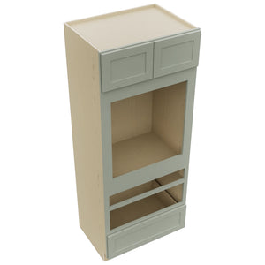 Fabuwood Galaxy Pistachio Green OC3384D Tall Oven Cabinet Double, Top View