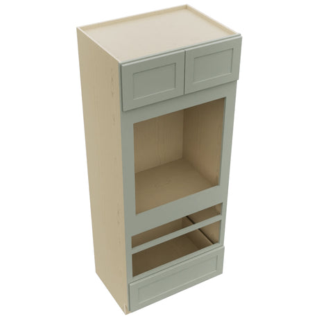 Fabuwood Galaxy Pistachio Green OC3384D Tall Oven Cabinet Double, Top View