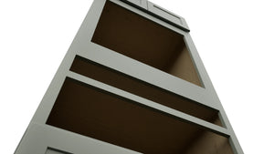 Fabuwood Galaxy Pistachio Green OC3384D Tall Oven Cabinet Double, Detail View
