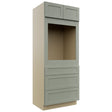 Fabuwood Galaxy Pistachio Green OC3384S Tall Oven Cabinet Single, Front View