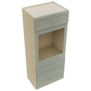 Fabuwood Galaxy Pistachio Green OC3384S Tall Oven Cabinet Single, Top View