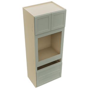 Fabuwood Galaxy Pistachio Green OC3390C Tall Oven Cabinet Combo, Top View