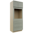 Fabuwood Galaxy Pistachio Green OC3390S Tall Oven Cabinet Single, Front View