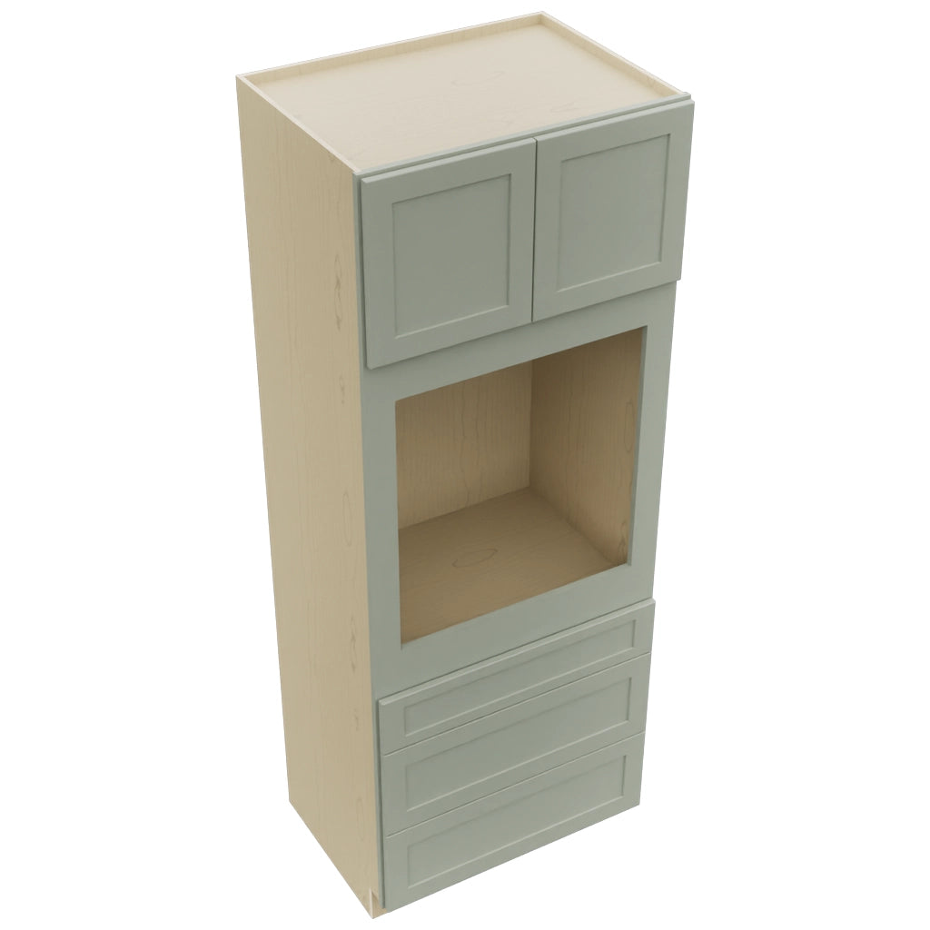 Fabuwood Galaxy Pistachio Green OC3390S Tall Oven Cabinet Single, Top View