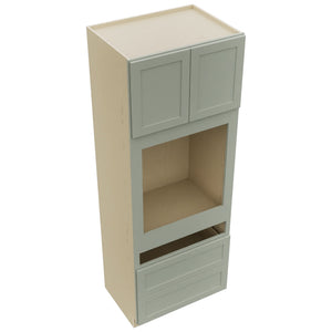 Fabuwood Galaxy Pistachio Green OC3393C Tall Oven Cabinet Combo, Top View