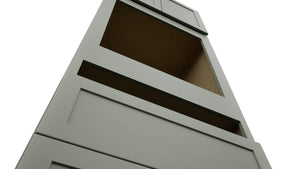 Fabuwood Galaxy Pistachio Green OC3393C Tall Oven Cabinet Combo, Detail View