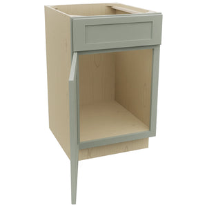 Fabuwood Galaxy Pistachio Green SB21 Base Sink Cabinet, Open View