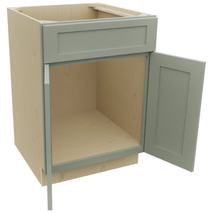 Fabuwood Galaxy Pistachio Green SB24 Base Sink Cabinet, Open View