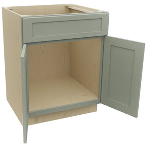 Fabuwood Galaxy Pistachio Green SB27 Base Sink Cabinet, Open View