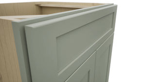 Fabuwood Galaxy Pistachio Green SB27 Base Sink Cabinet, Detail View