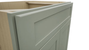 Fabuwood Galaxy Pistachio Green SB30 Base Sink Cabinet, Detail View