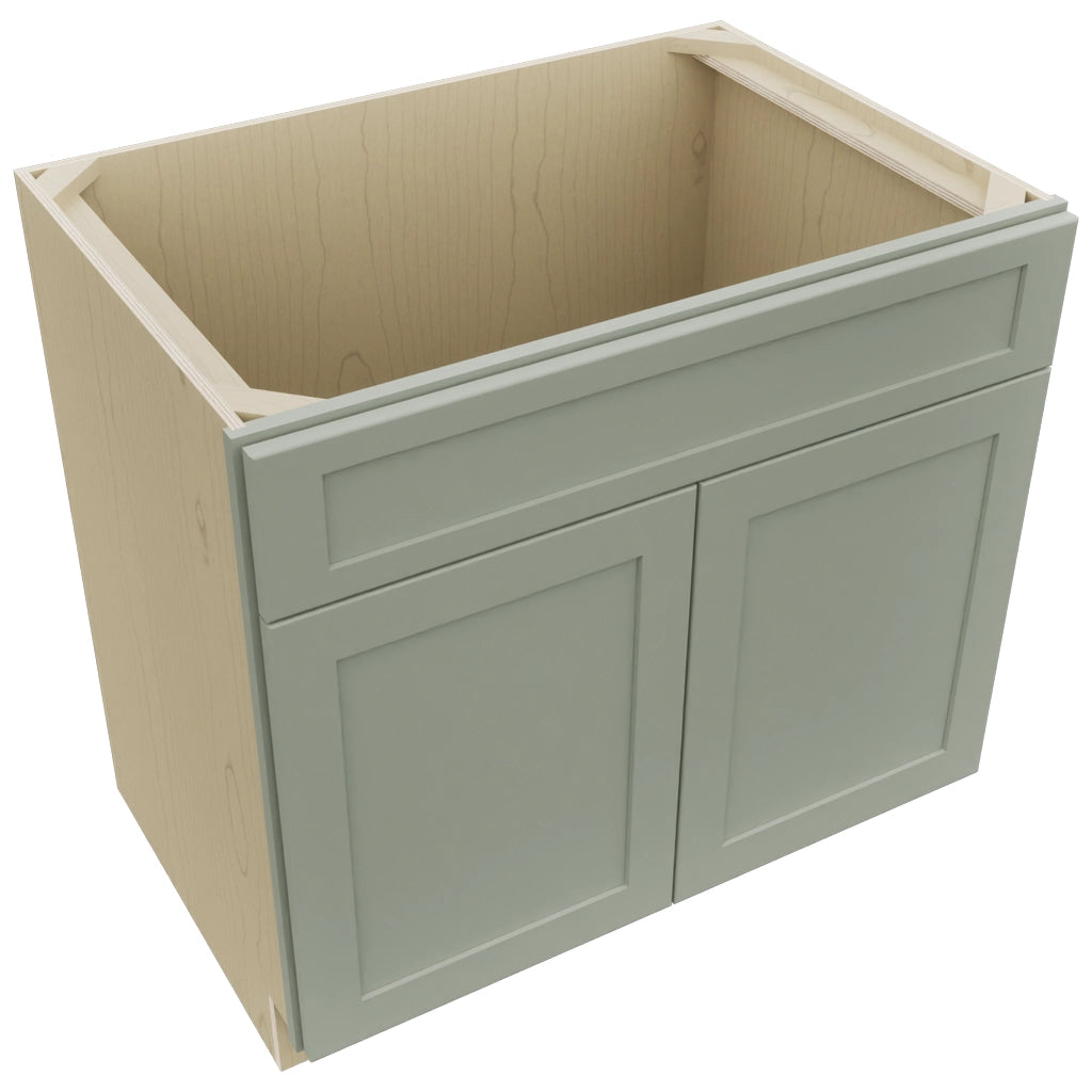 Fabuwood Galaxy Pistachio Green SB36SDF Base Sink Cabinet, Top View