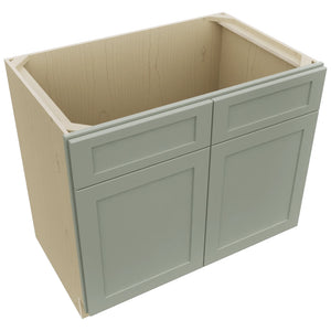Fabuwood Galaxy Pistachio Green SB39 Base Sink Cabinet, Top View