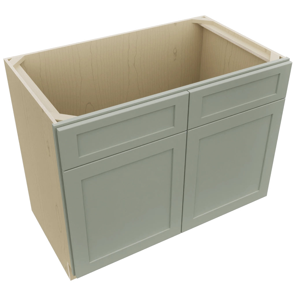 Fabuwood Galaxy Pistachio Green SB42 Base Sink Cabinet, Top View