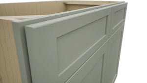 Fabuwood Galaxy Pistachio Green SB42 Base Sink Cabinet, Detail View