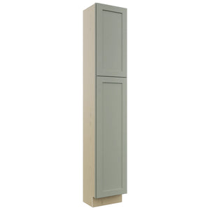 Fabuwood Galaxy Pistachio Green TP151284 Tall Pantry Cabinet, Front View