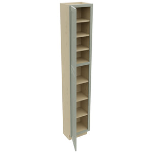 Fabuwood Galaxy Pistachio Green TP151290 Tall Pantry Cabinet, Open View