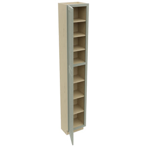 Fabuwood Galaxy Pistachio Green TP151293 Tall Pantry Cabinet, Open View