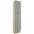 Fabuwood Galaxy Pistachio Green TP181284 Tall Pantry Cabinet, Front View