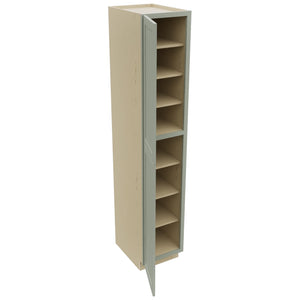 Fabuwood Galaxy Pistachio Green TP182496 Tall Pantry Cabinet, Open View