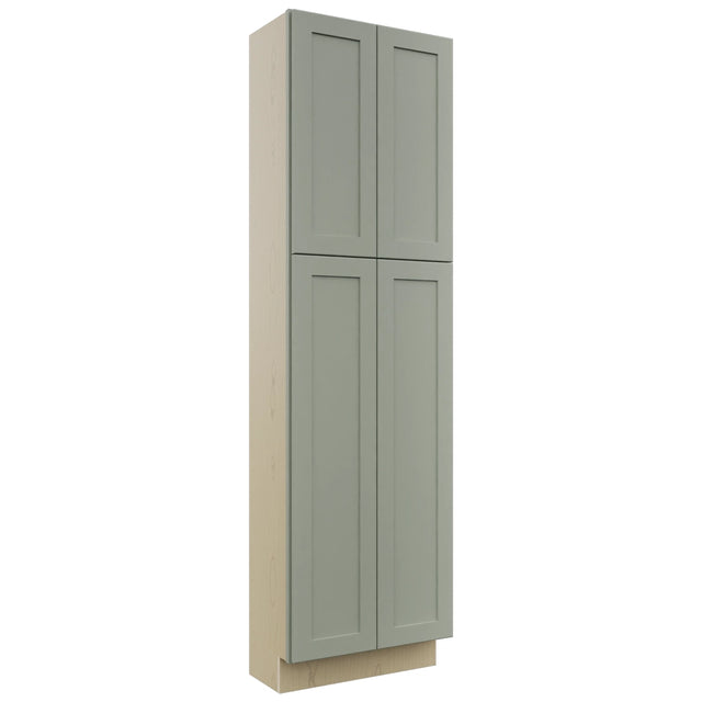 Fabuwood Galaxy Pistachio Green TP241284 Tall Pantry Cabinet, Front View