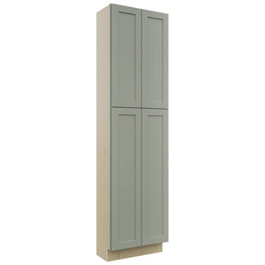 Fabuwood Galaxy Pistachio Green TP241290 Tall Pantry Cabinet, Front View