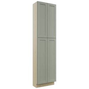 Fabuwood Galaxy Pistachio Green TP241293 Tall Pantry Cabinet, Front View