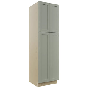 Fabuwood Galaxy Pistachio Green TP242484 Tall Pantry Cabinet, Front View