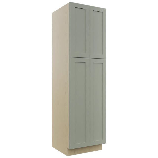 Fabuwood Galaxy Pistachio Green TP242484 Tall Pantry Cabinet, Front View