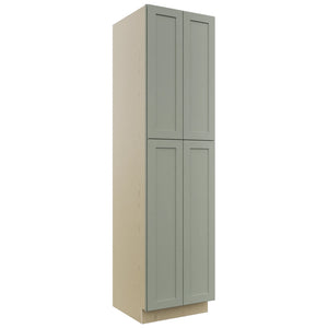 Fabuwood Galaxy Pistachio Green TP242493 Tall Pantry Cabinet, Front View