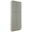 Fabuwood Galaxy Pistachio Green TP301284 Tall Pantry Cabinet, Front View