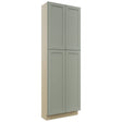 Fabuwood Galaxy Pistachio Green TP301290 Tall Pantry Cabinet, Front View