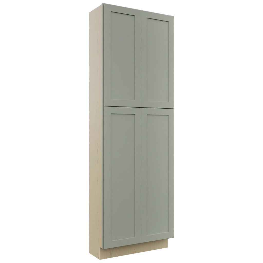 Fabuwood Galaxy Pistachio Green TP301290 Tall Pantry Cabinet, Front View