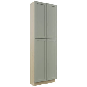 Fabuwood Galaxy Pistachio Green TP301296 Tall Pantry Cabinet, Front View