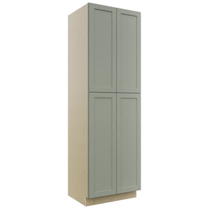 Fabuwood Galaxy Pistachio Green TP302496 Tall Pantry Cabinet, Front View