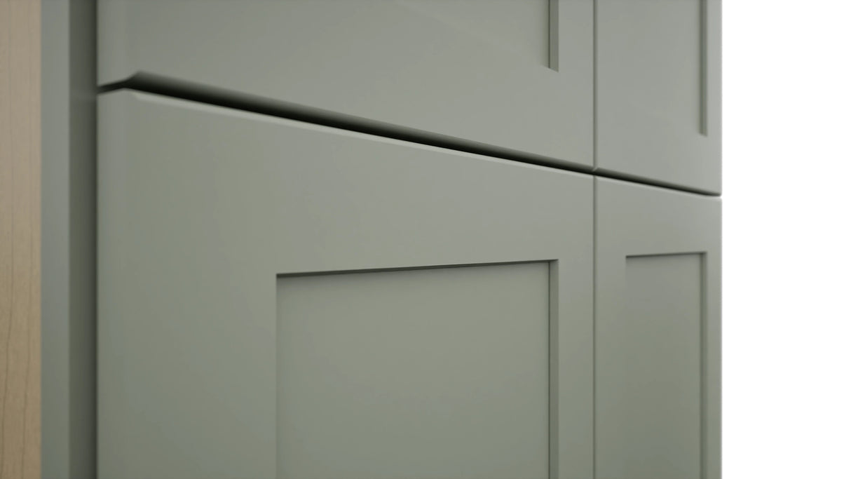 Fabuwood Galaxy Pistachio Green TP302496 Tall Pantry Cabinet, Detail View