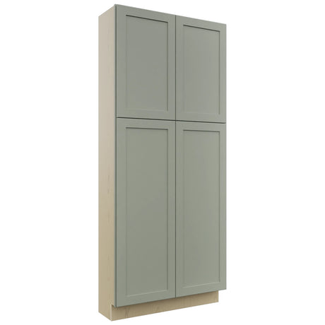 Fabuwood Galaxy Pistachio Green TP361284 Tall Pantry Cabinet, Front View