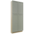 Fabuwood Galaxy Pistachio Green TP361290 Tall Pantry Cabinet, Front View