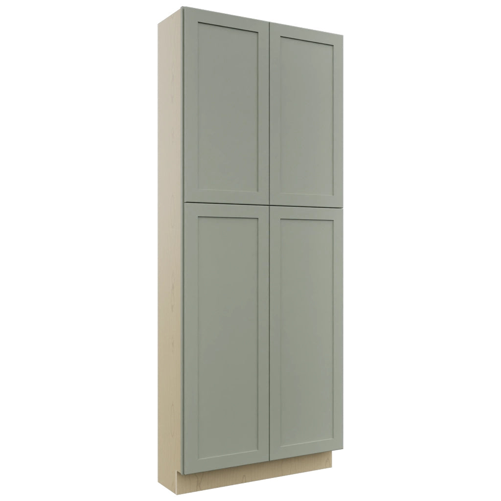 Fabuwood Galaxy Pistachio Green TP361290 Tall Pantry Cabinet, Front View