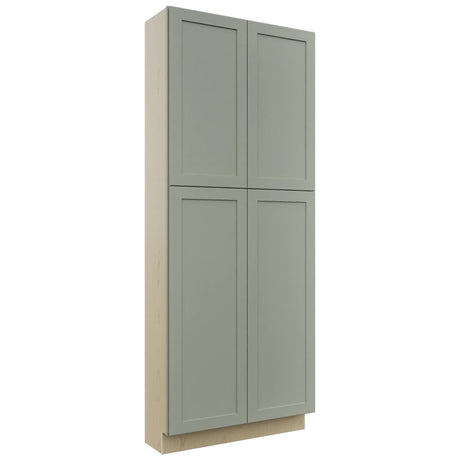 Fabuwood Galaxy Pistachio Green TP361290 Tall Pantry Cabinet, Front View