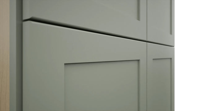 Fabuwood Galaxy Pistachio Green TP361290 Tall Pantry Cabinet, Detail View