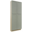 Fabuwood Galaxy Pistachio Green TP361293 Tall Pantry Cabinet, Front View