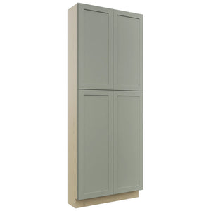 Fabuwood Galaxy Pistachio Green TP361293 Tall Pantry Cabinet, Front View