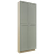 Fabuwood Galaxy Pistachio Green TP361296 Tall Pantry Cabinet, Front View
