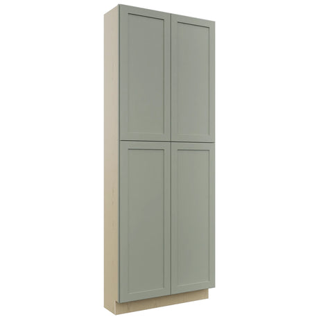 Fabuwood Galaxy Pistachio Green TP361296 Tall Pantry Cabinet, Front View
